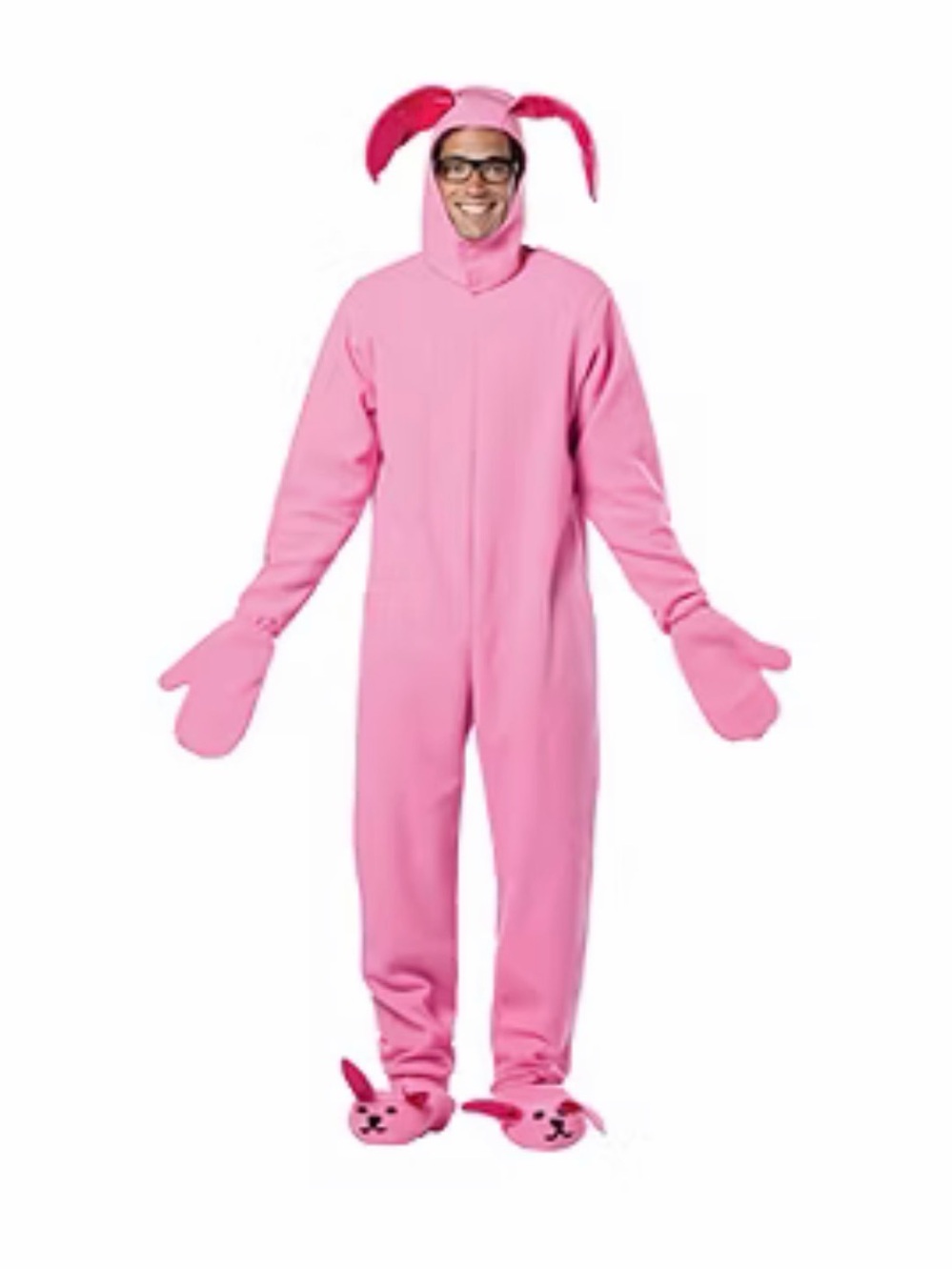 A Christmas Story Ralphie Pink Bunny Adult Costume S/M